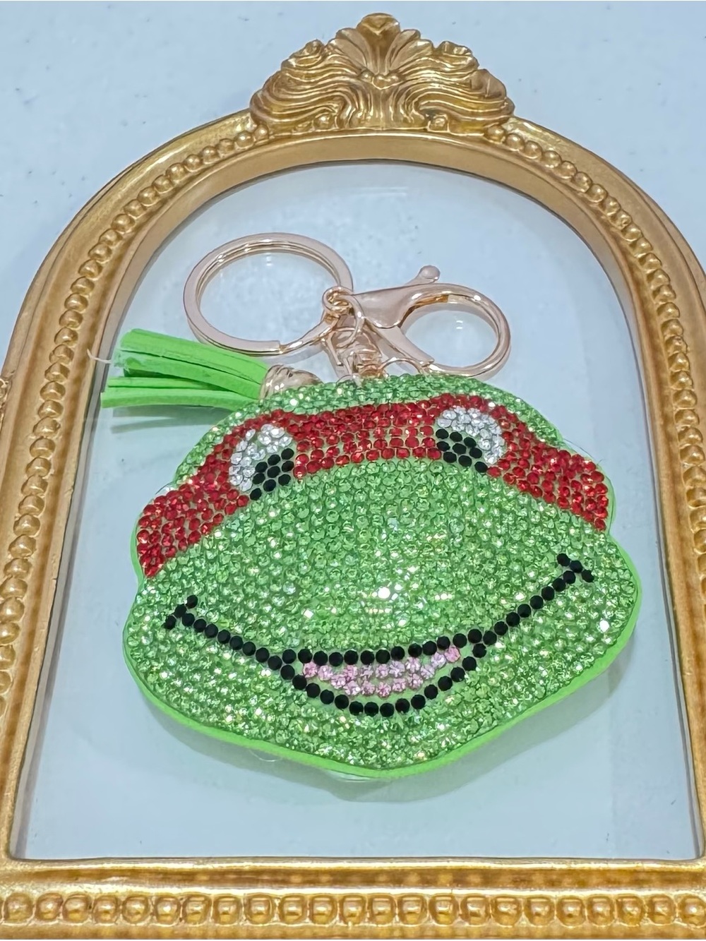 New Raphael Rhinestone Ninja Turtle Keychain - Picture 2 of 5